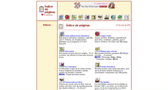 Desktop Screenshot of indicedepaginas.com