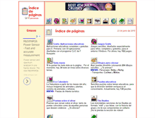 Tablet Screenshot of indicedepaginas.com